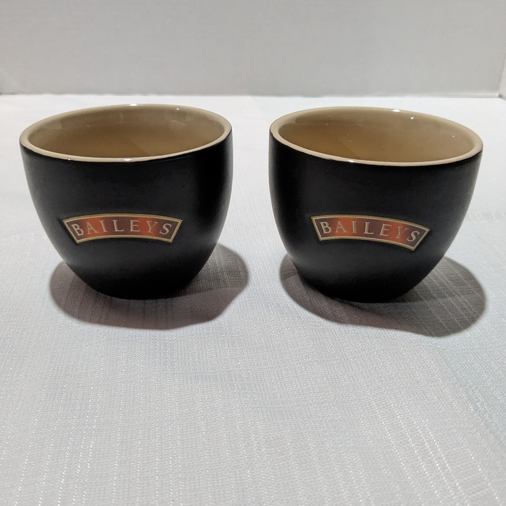 Bailey's Irish Cream Dessert bowl Cup mug with logo (set of 2)
